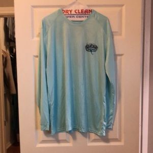 Mens Ron Jon XL UPF 50+ sun Fish shirt. Light blue